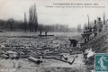 Repêchage des bois dans le bas du château de St-Germain