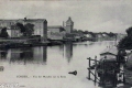 Vue des moulins sur la Seine